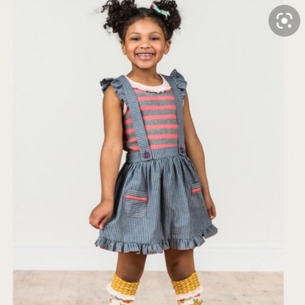 Matilda Jane jean overall skirt.